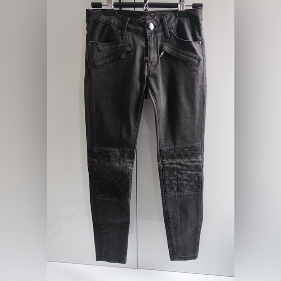 Zara charcoal Moto jeans - Picture 2 of 3